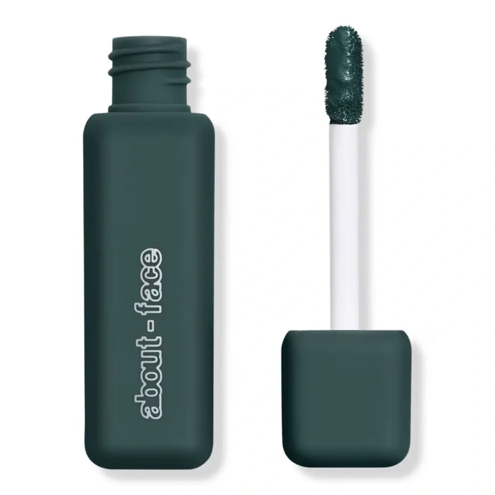 about-face Matte Fluid Eye Paint Vegan Eyeshadow Smoke Signal Green New in Box